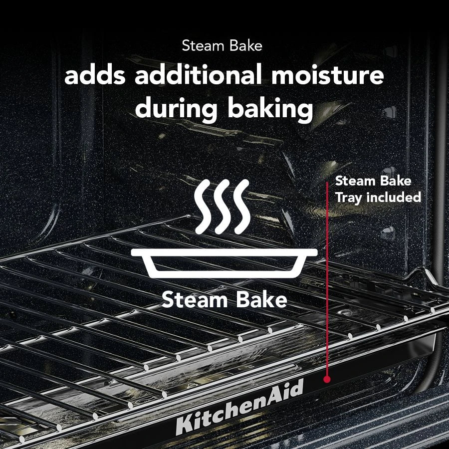 KitchenAid KSGS530SPS 5.0 Cu. Ft. Smart Slide-in Gas Range With Convection Cooking Modes And 2-in-1 Burner PrintShield™ Stainless Finish