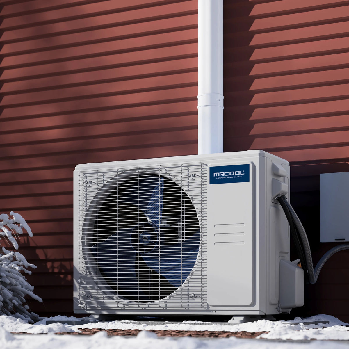 MRCOOL DIY 5th Gen Mini Split - 2-Zone 18,000 BTU Ductless Air Conditioner and Heat Pump Condenser with 6K + 6K Ceiling Cassette Air Handlers