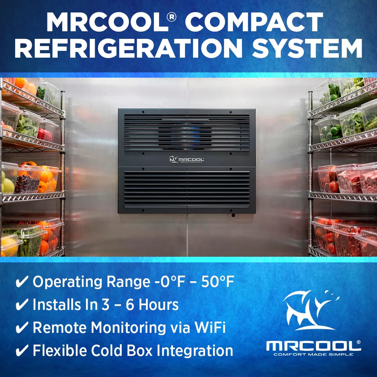 MRCOOL 12K BTU, 1 Ton, 1.5 l-HP, R-32 Compact Refrigeration System (MMFDW12D)