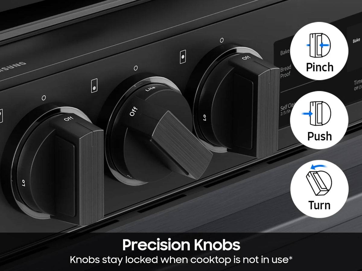 Samsung NSG6DG8100MT Fingerprint Resistant | Wi-Fi | 6.0 cu.ft. Matte Black Steel