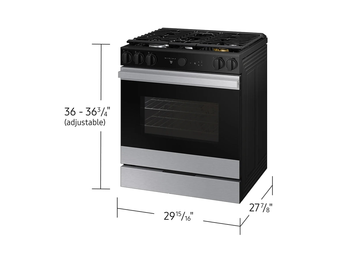 Samsung  NSG6DG8700SR  Smart Oven Camera | Illuminated Precision Knobs | 6.3 cu.ft. Stainless Steel