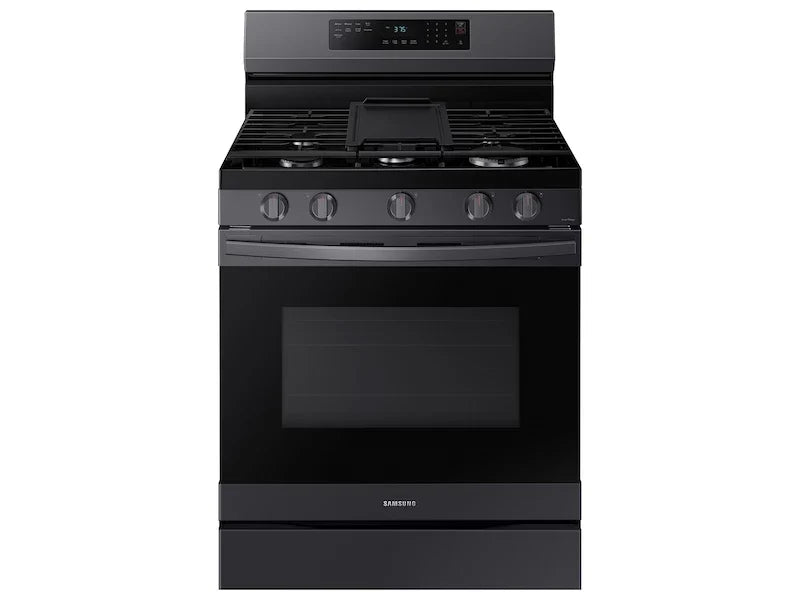 Samsung NX60A6511SG Freestanding Gas Range Fingerprint Resistant Black Stainless Steel