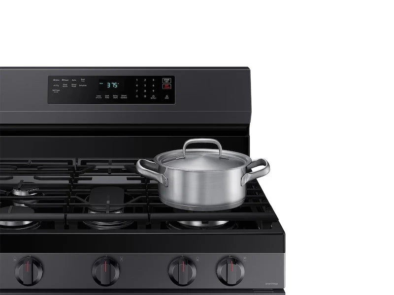 Samsung NX60A6511SG Freestanding Gas Range Fingerprint Resistant Black Stainless Steel