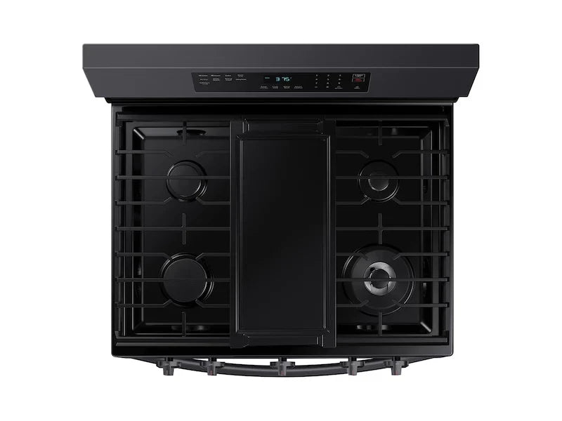 Samsung NX60A6511SG Freestanding Gas Range Fingerprint Resistant Black Stainless Steel