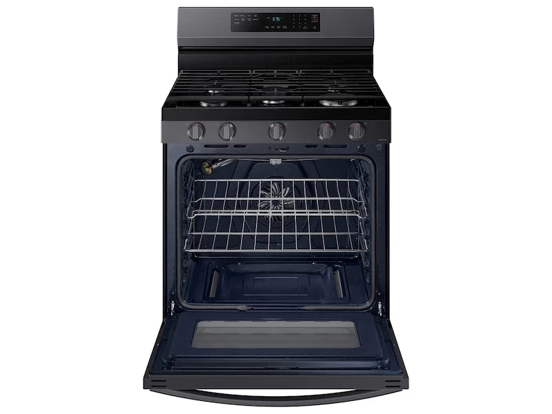 Samsung NX60A6511SG Freestanding Gas Range Fingerprint Resistant Black Stainless Steel