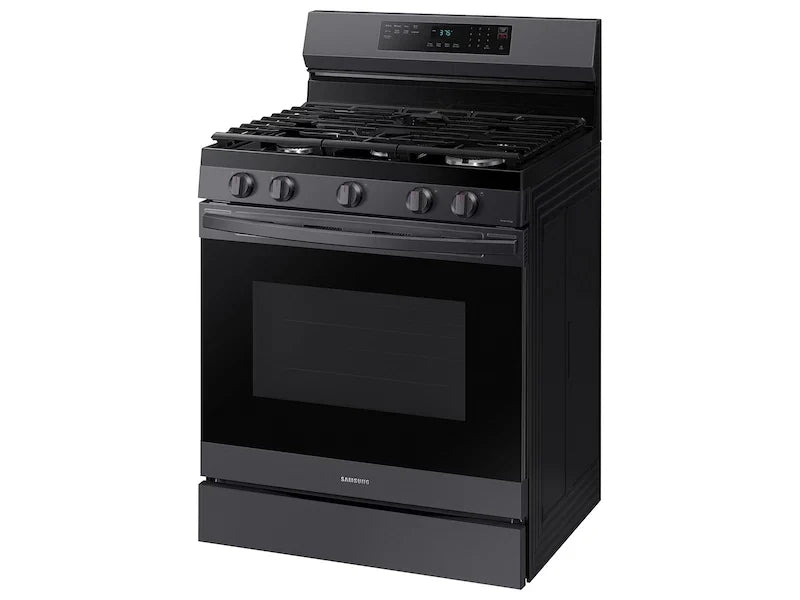 Samsung NX60A6511SG Freestanding Gas Range Fingerprint Resistant Black Stainless Steel