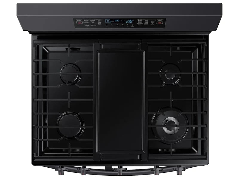 Samsung NX60A6751SG Freestanding Gas Range Fingerprint Resistant Black Stainless Steel