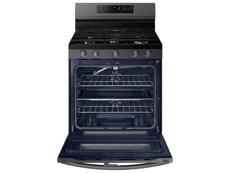 Samsung NX60A6751SG Freestanding Gas Range Fingerprint Resistant Black Stainless Steel