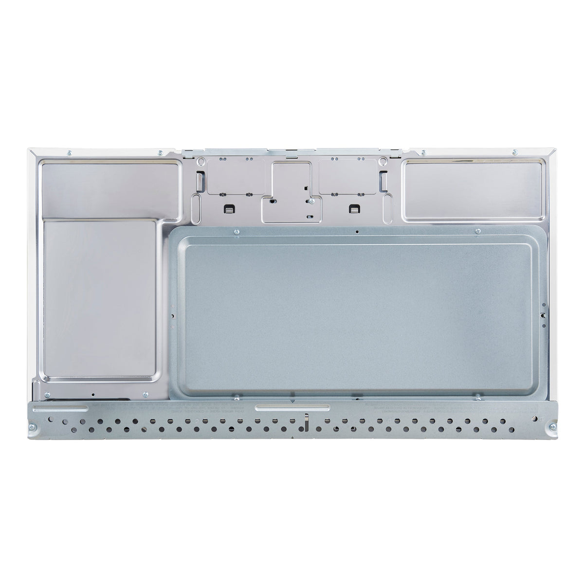 Forno Fornace 30-Inch Over-the-Range Convection Microwave in White with Antique Brass Handle – 1.5 cu.ft, 300 CFM Vent, Touch Control, LED Light (FOTR3038-30WHT)