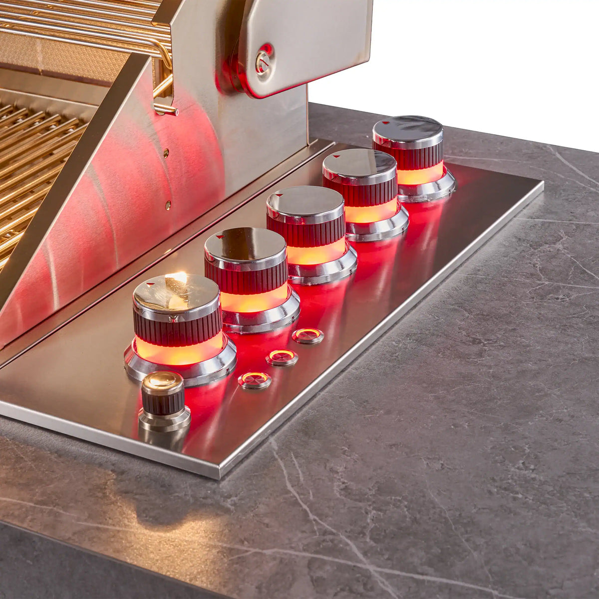 Forno Rimini outdoor kitchen FODKT2544BLK - controls close up