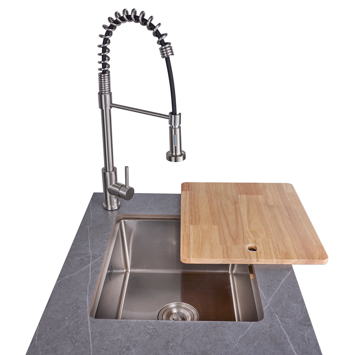 Forno Rimini outdoor kitchen FODKT2544BLK - sink module left side cutting board