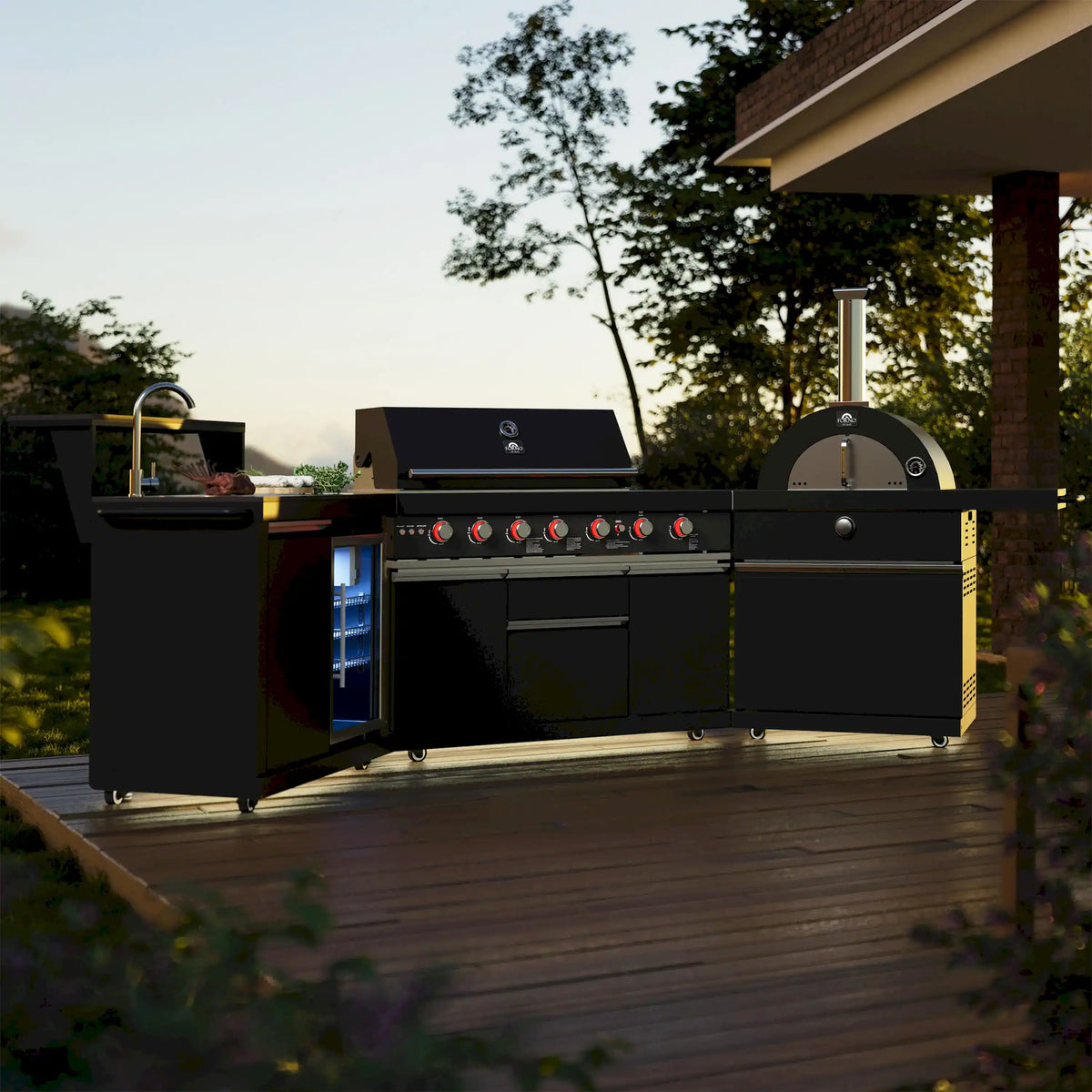 Forno All'Aperto outdoor kitchen FODKT2551BLK - lifestyle