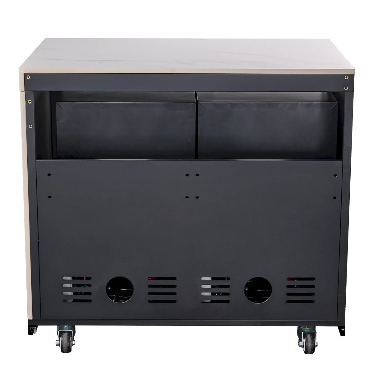 Forno Rimini outdoor kitchen FODKT2575WHT - beverage cooler module back