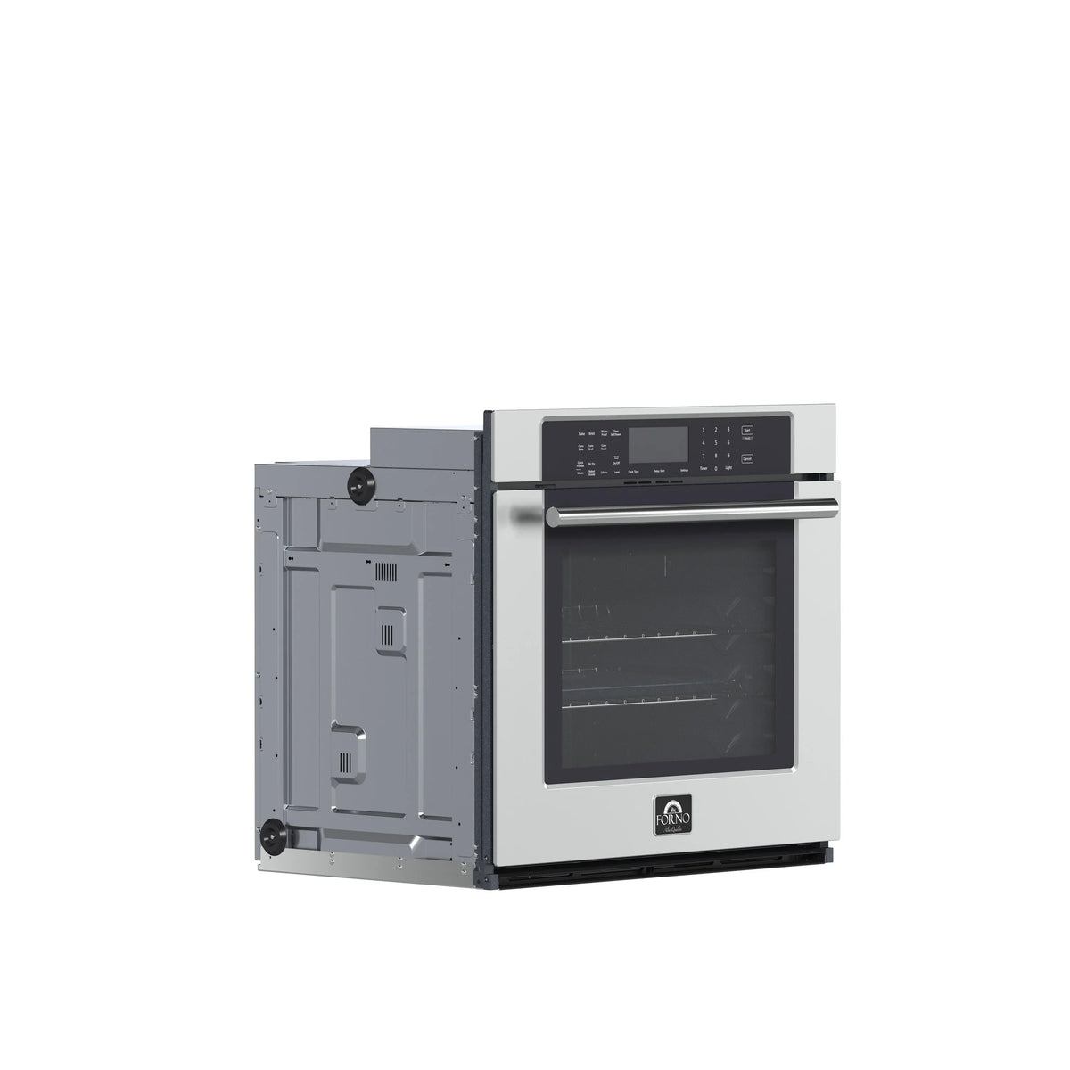 Forno 2-Piece Appliance Package - 48-Inch Lseo Gas Rangetop & Wall Oven in Stainless Steel