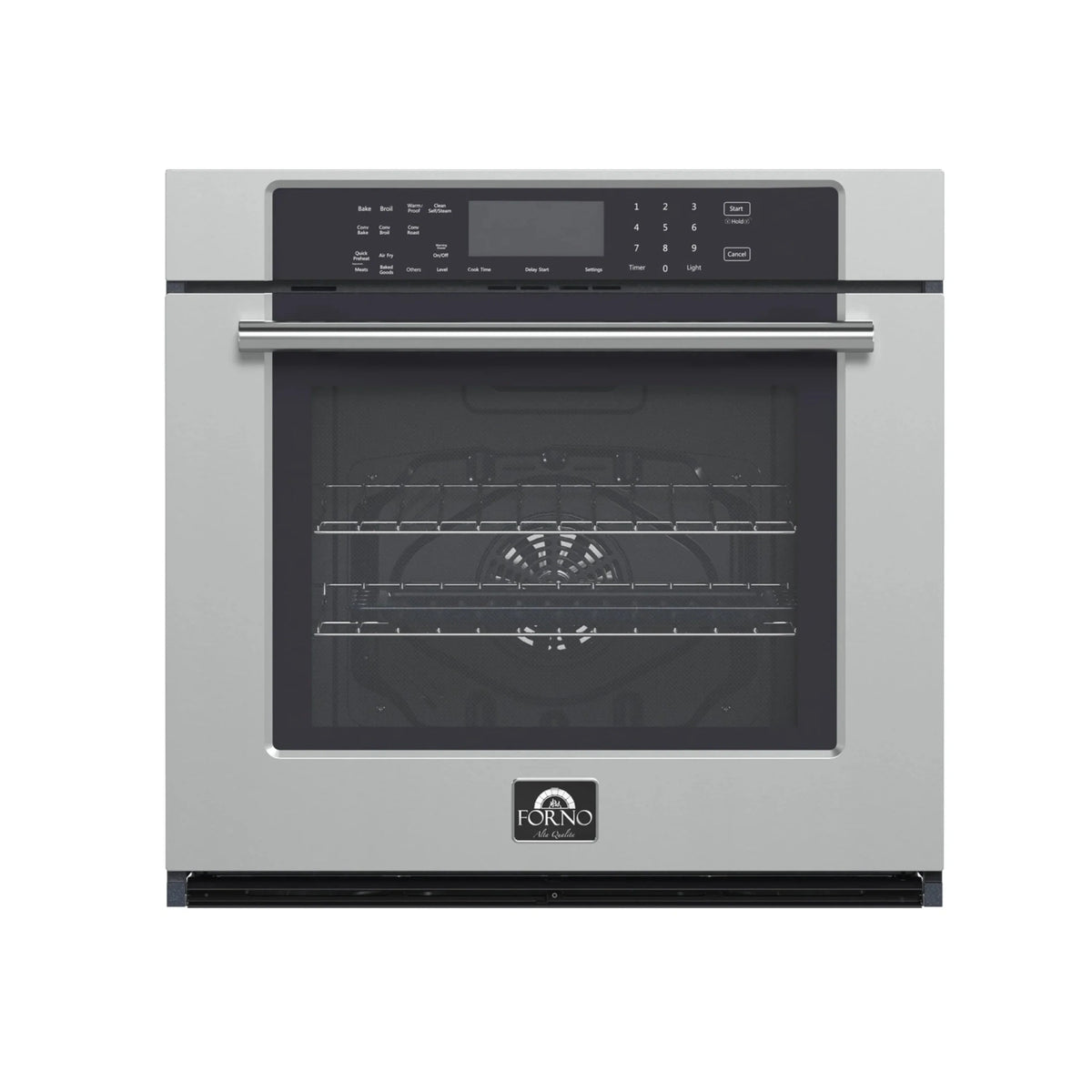 Forno 2-Piece Appliance Package - 48-Inch Lseo Gas Rangetop & Wall Oven in Stainless Steel