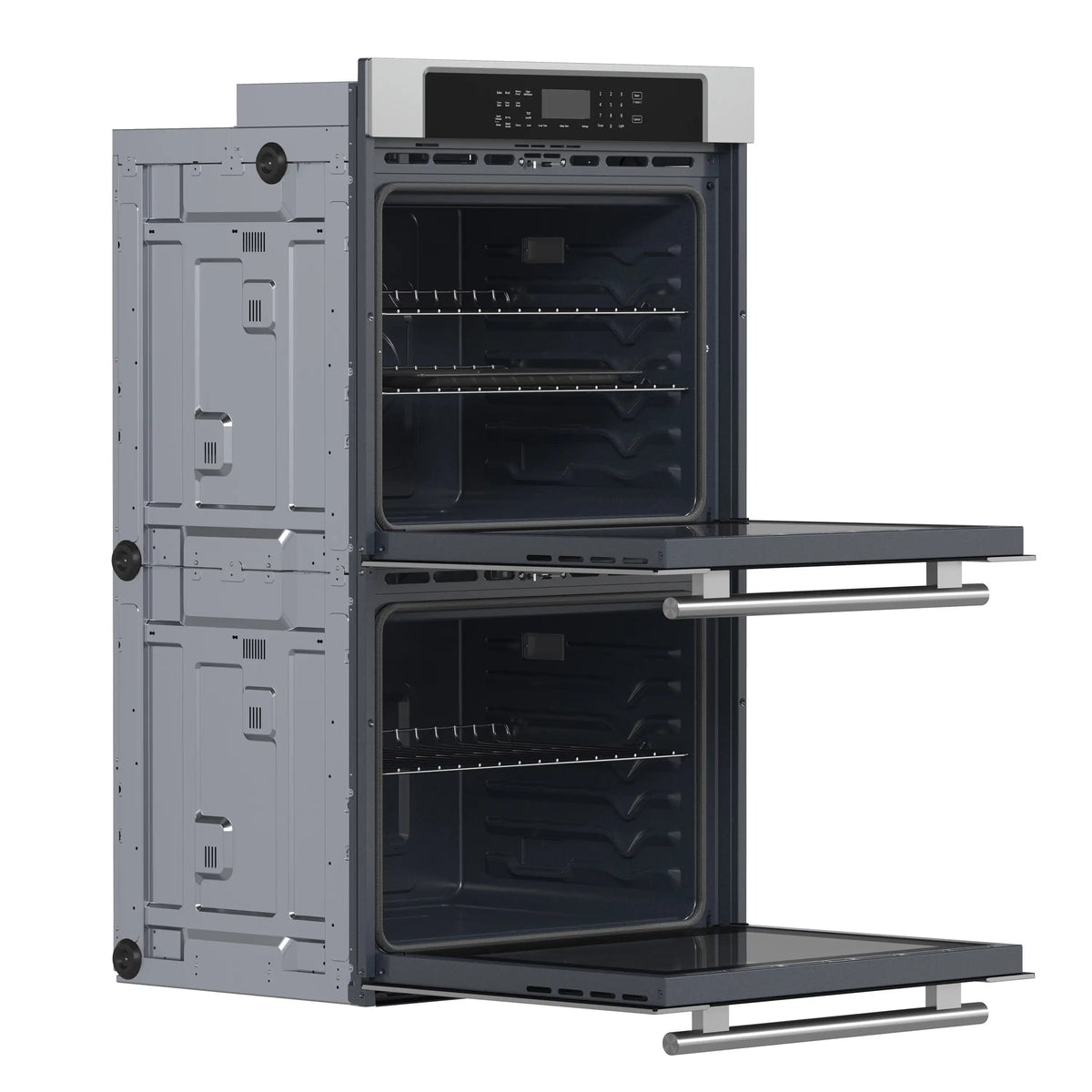 Forno 2-Piece Appliance Package - 30-Inch Villarosa Convention Double Electric Wall Oven & 30-Inch Microwave Oven in Stainless Steel