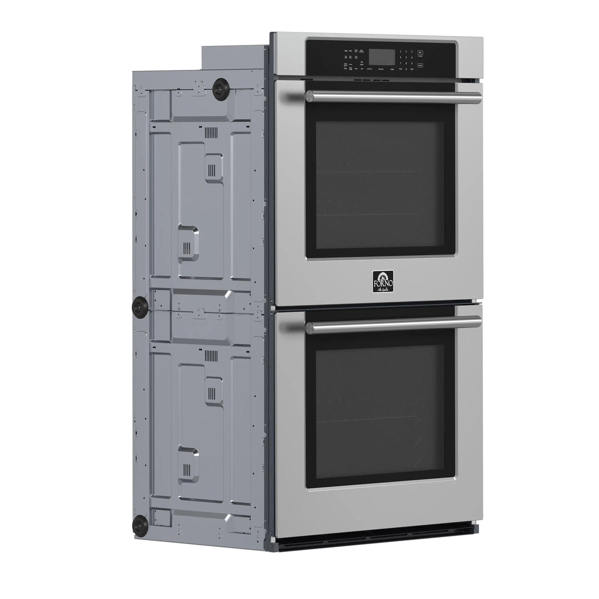 Forno 2-Piece Appliance Package - 36-Inch Villarosa  Gas Rangetop & Double Wall Oven  in Stainless Steel