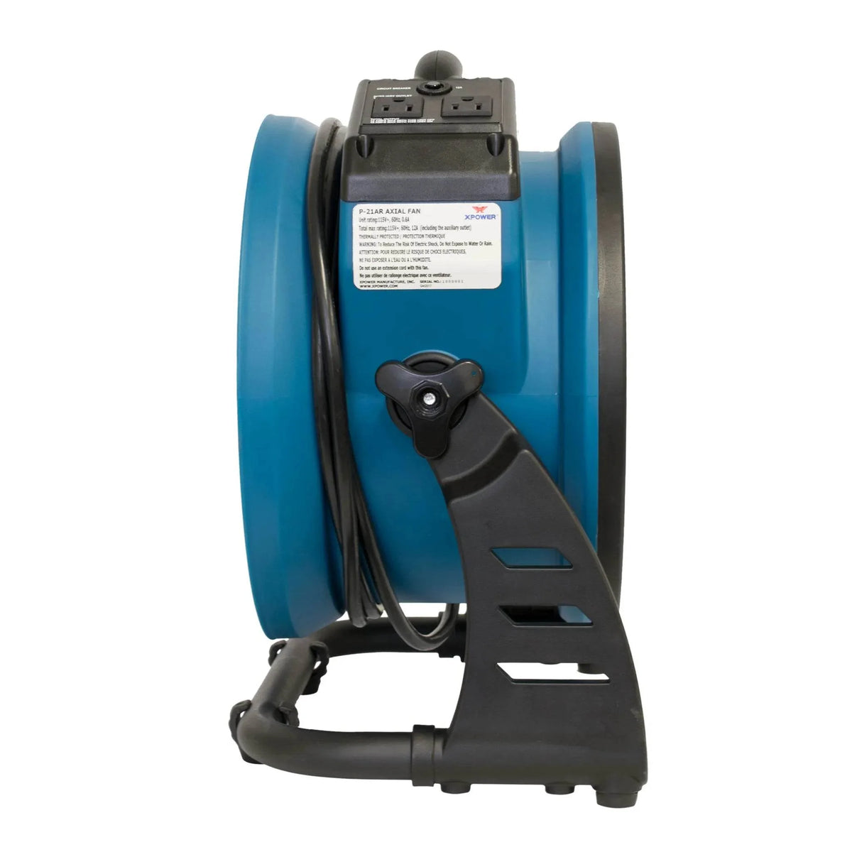 XPOWER industrial axial air mover P-26AR - side view