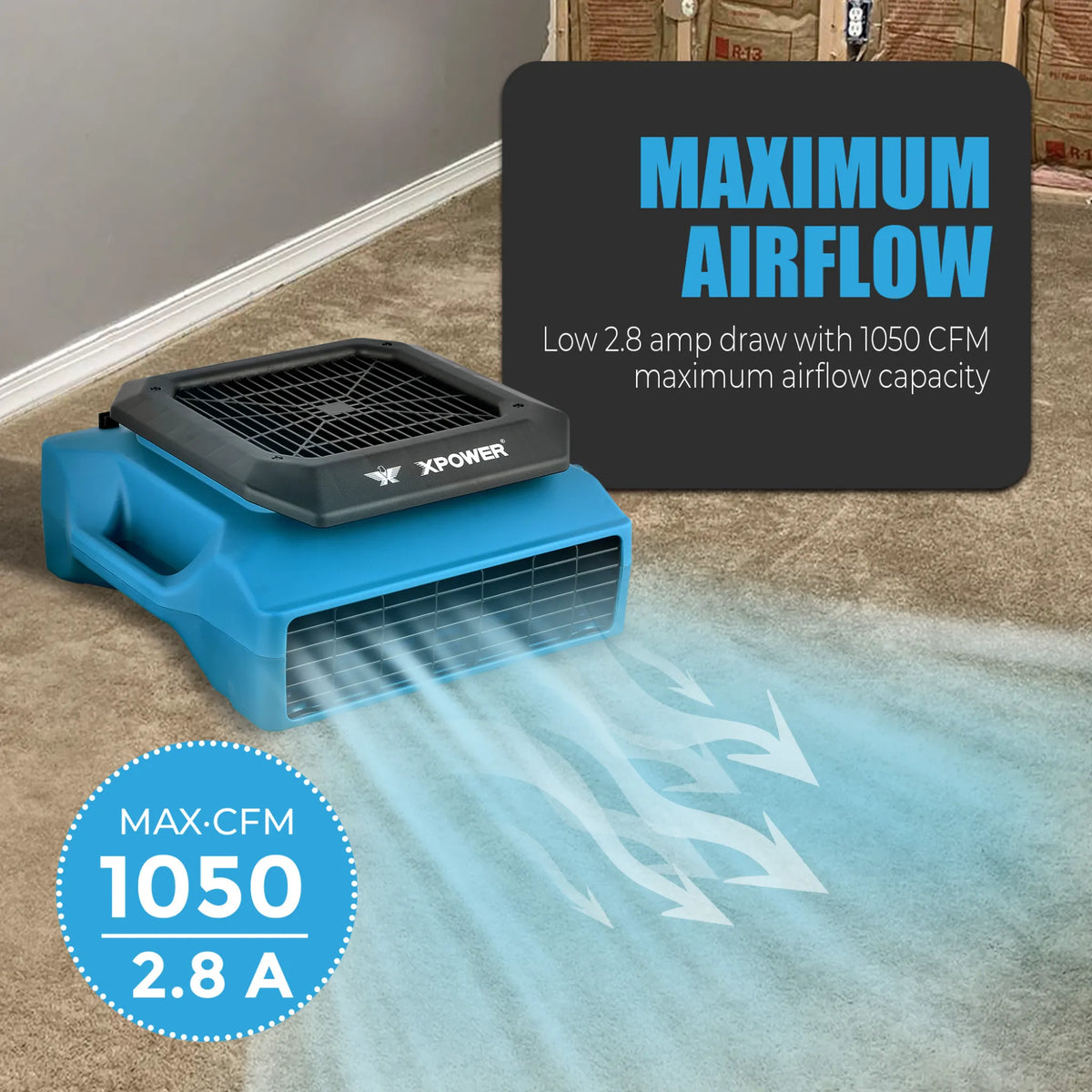 XPOWER low profile air mover PL-700A - product image 2