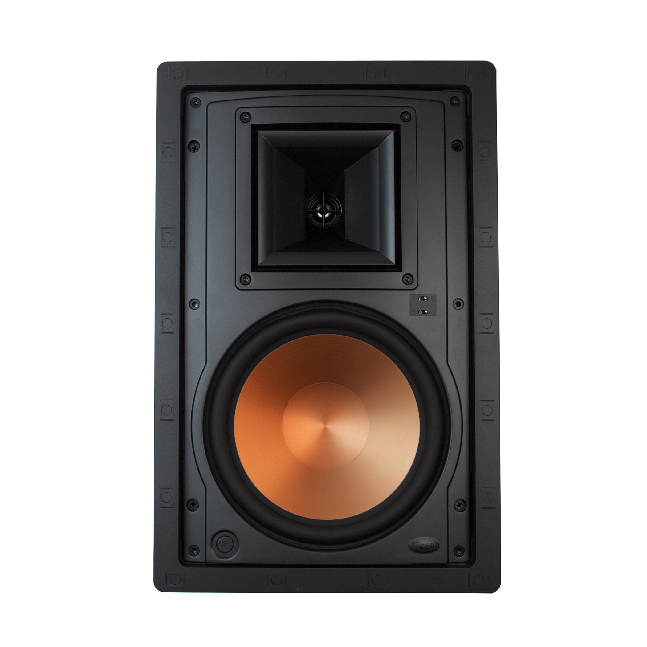 Klipsch R-5800-W II 8-inch 200W Peak Power In-Wall Speakers, White (Pair)