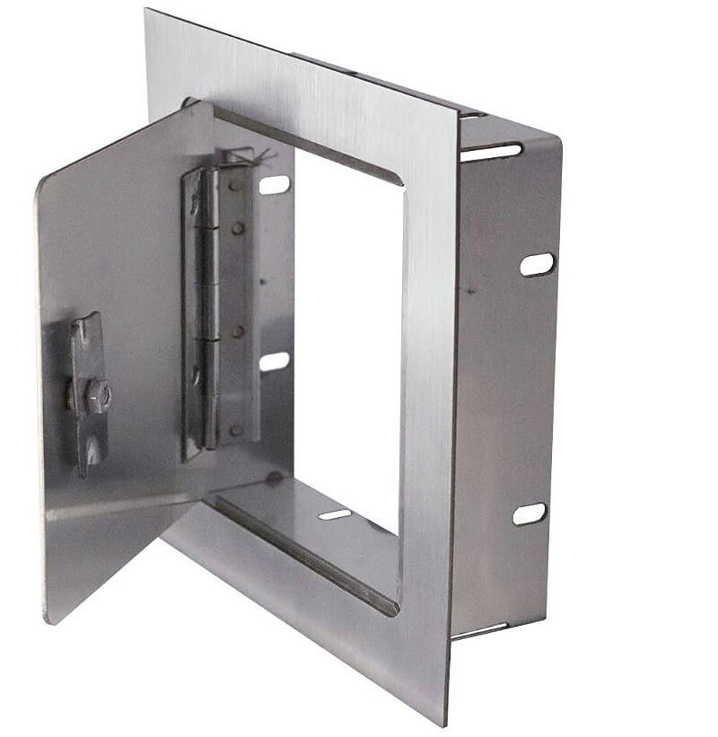 RCS 8 Inch Recessed Single Access Stainless Steel Door - RAD88