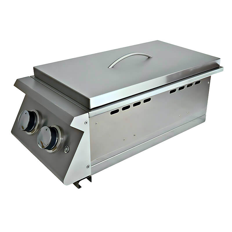 RCS Premier Series Stainless Steel Double Side Burner With LED Lights - RJCSSBL