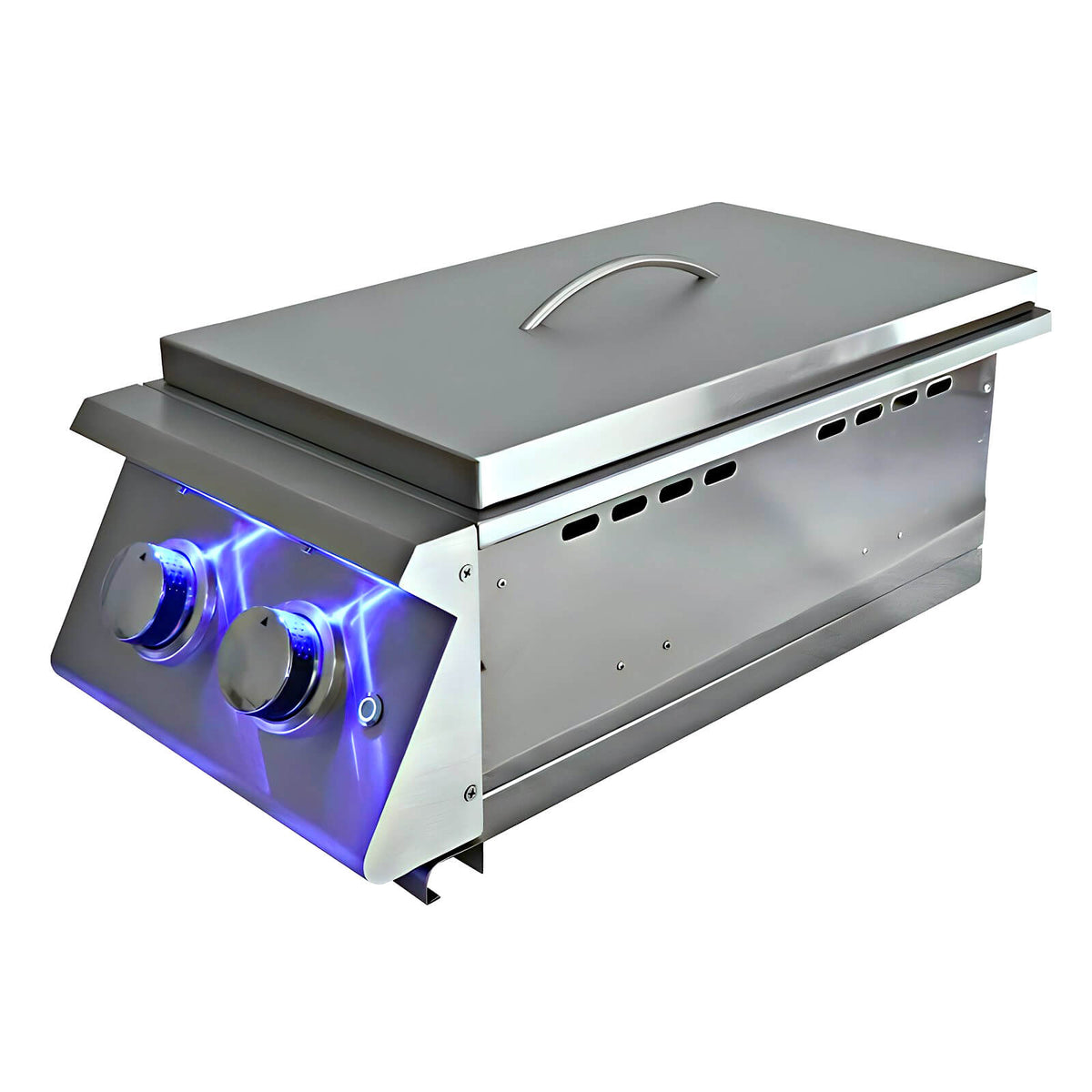 RCS Premier Series Stainless Steel Double Side Burner With LED Lights - RJCSSBL