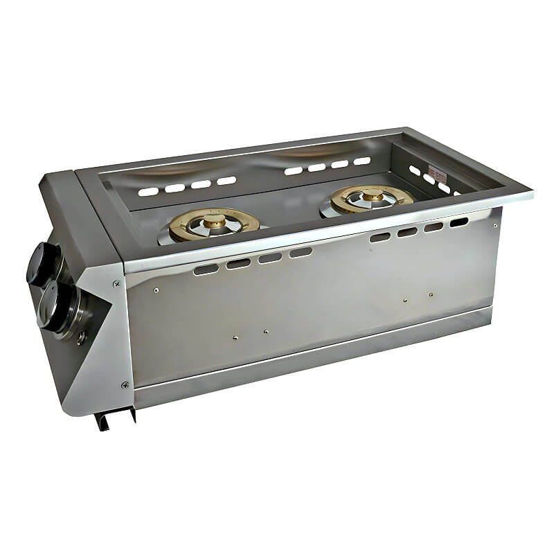 RCS Premier Series Stainless Steel Double Side Burner With LED Lights - RJCSSBL