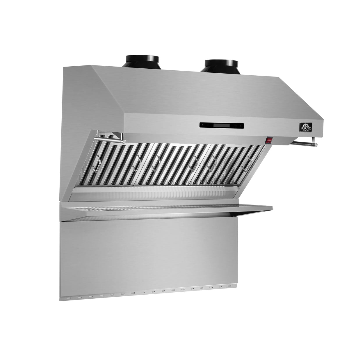 Forno 2-Piece Appliance Package - 36-Inch Electric Range and Wall Mount Range Hood with Backsplash in Stainless Steel