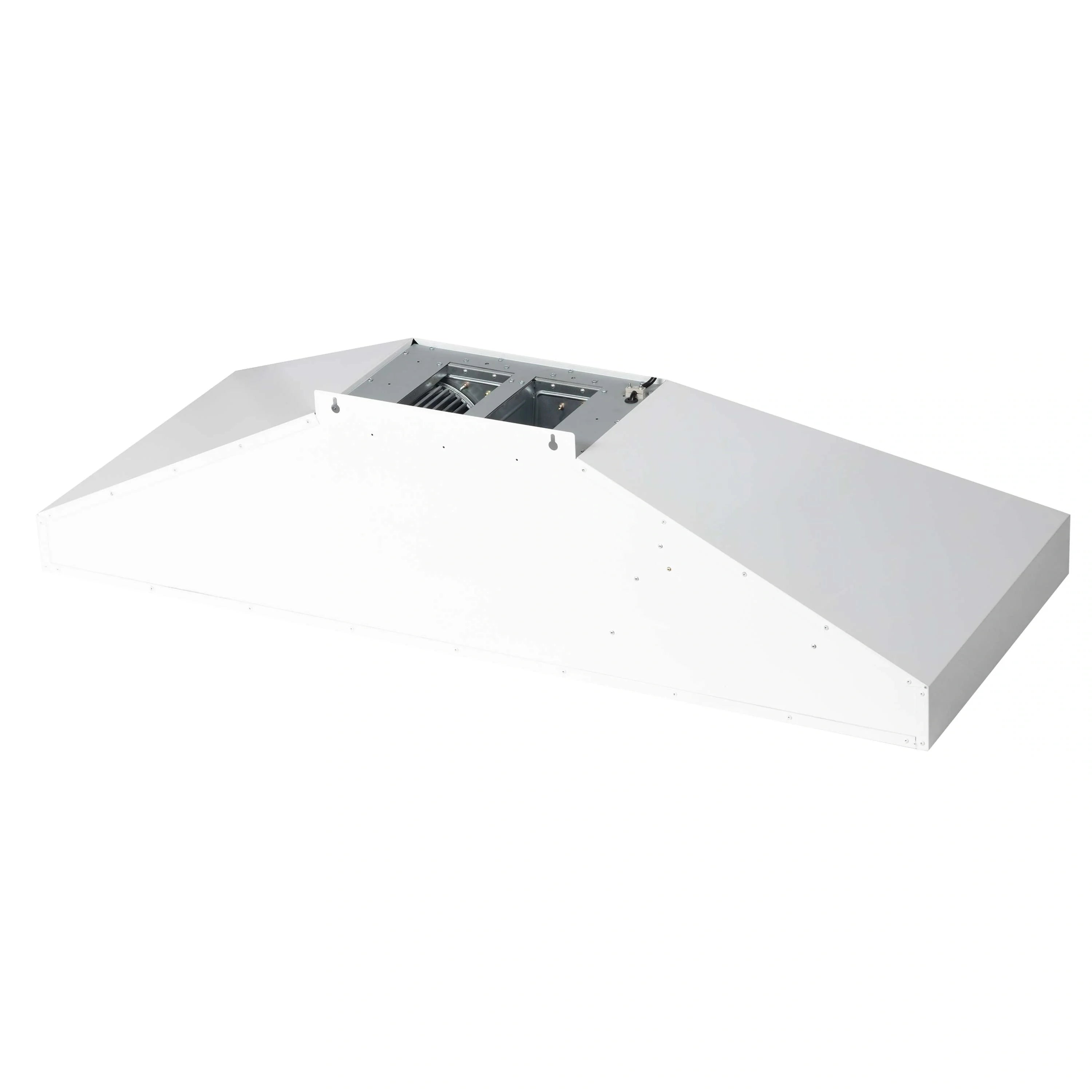 Forno Aria 60-Inch Wall Mount Range Hood in White with Antique Brass Handle (FRHWM5095-60WHT)