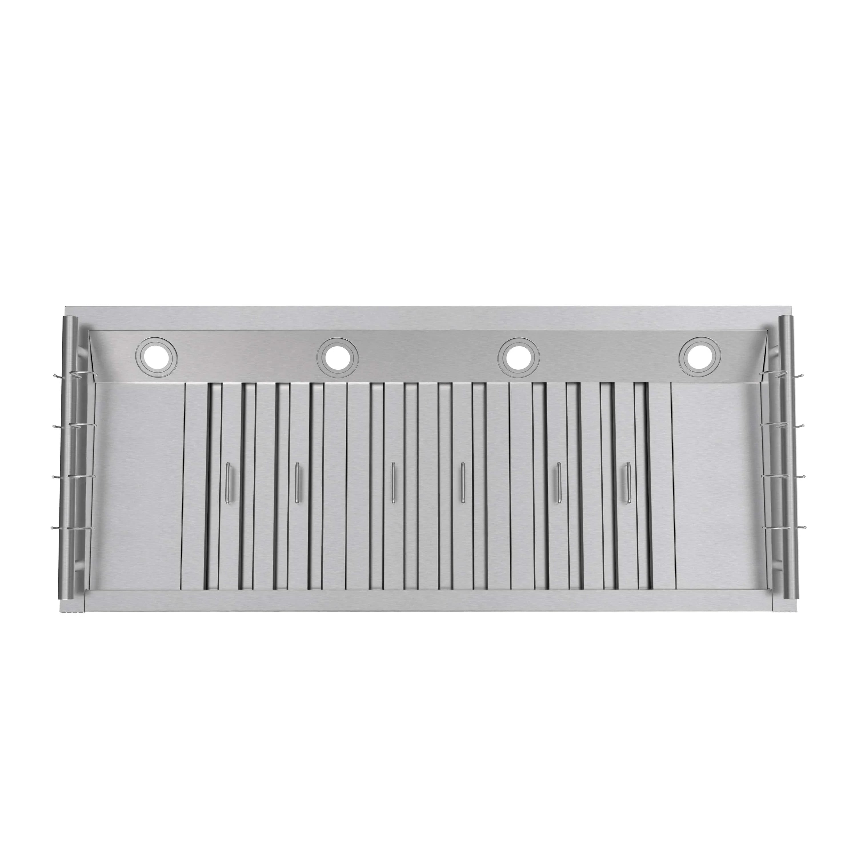 Forno Venezia 48-Inch Wall Mounted Range Hood with Touch Controls and Baffle Filters in Stainless Steel (FRHWM5503-48)