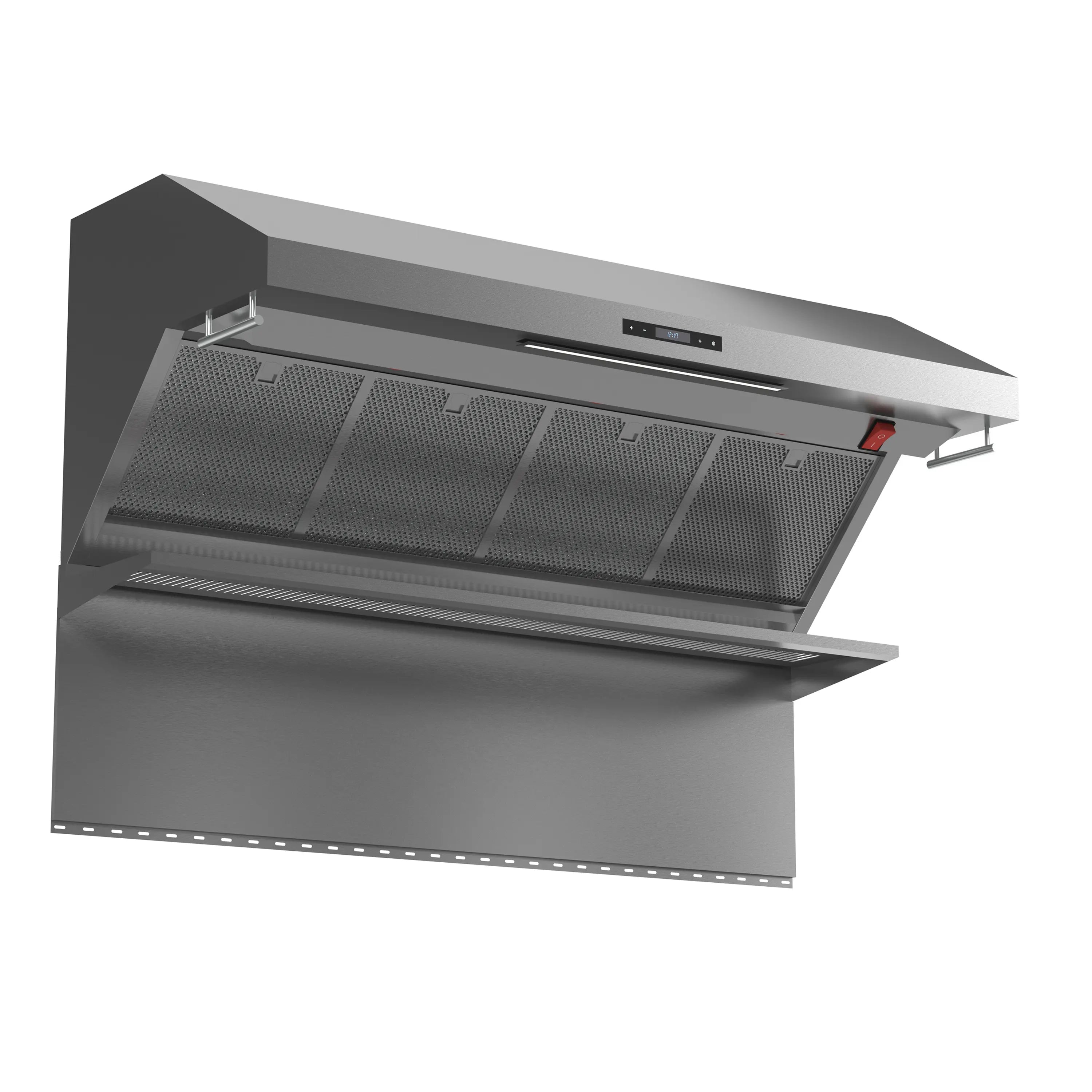 Forno Savona 48-Inch Wall Mount Range Hood with Red Light Warmer, Shelf/Backsplash, and 1200 CFM Motor (FRHWM5029-48HB)
