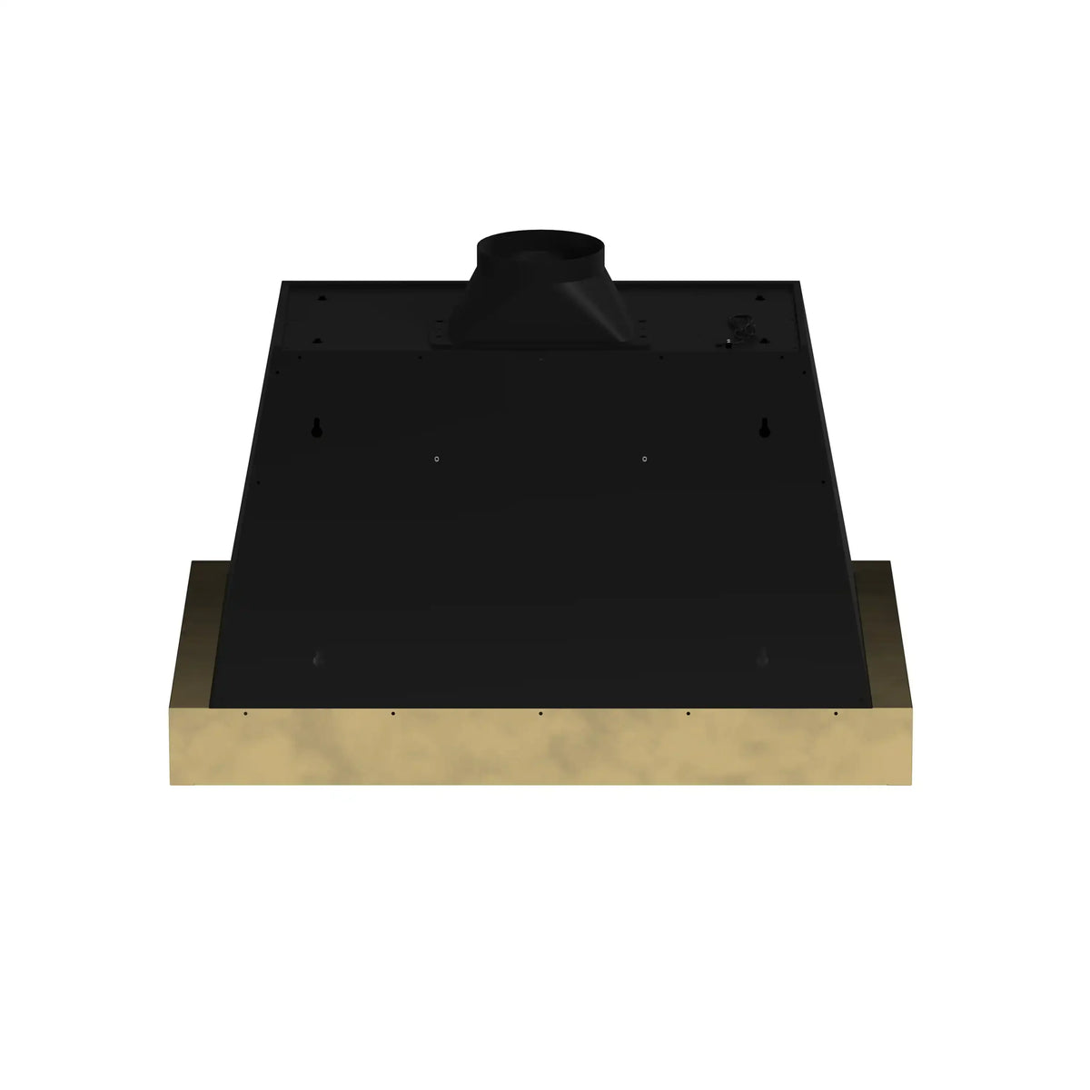 Forno Antico 2-Piece Appliance Package - 36-Inch Gas Range & 36-Inch Wall Mount Range Hood in Black with Antique Brass Trim