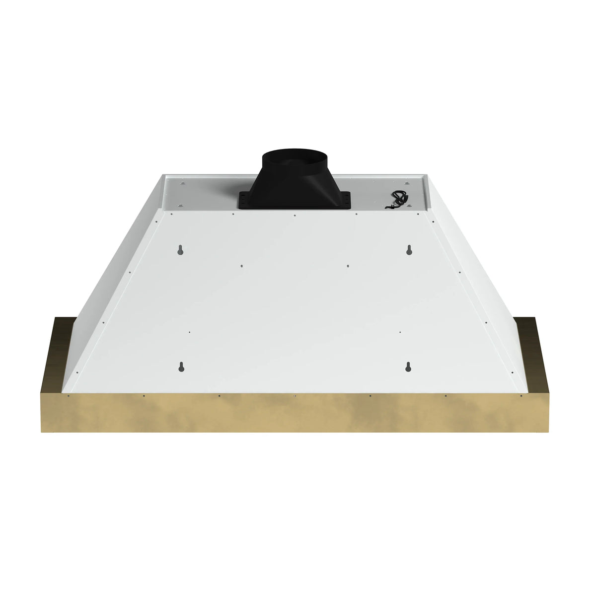 Forno 4-Piece Appliance Package - 48-Inch Gas Range, Wall Mount Range Hood, 60-Inch Refrigerator, Dishwasher in White with Antique Brass Trim