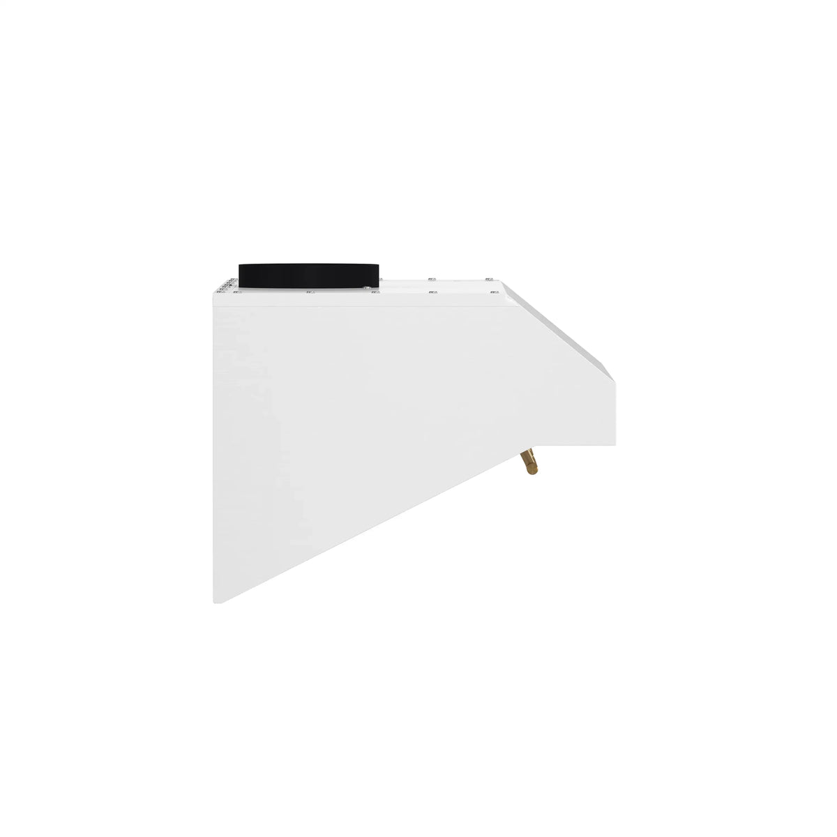 Forno 4-Piece Appliance Package - 30-Inch Induction Range, Under Cabinet Range Hood, French Door Refrigerator, and Dishwasher in White with Antique Brass Trim