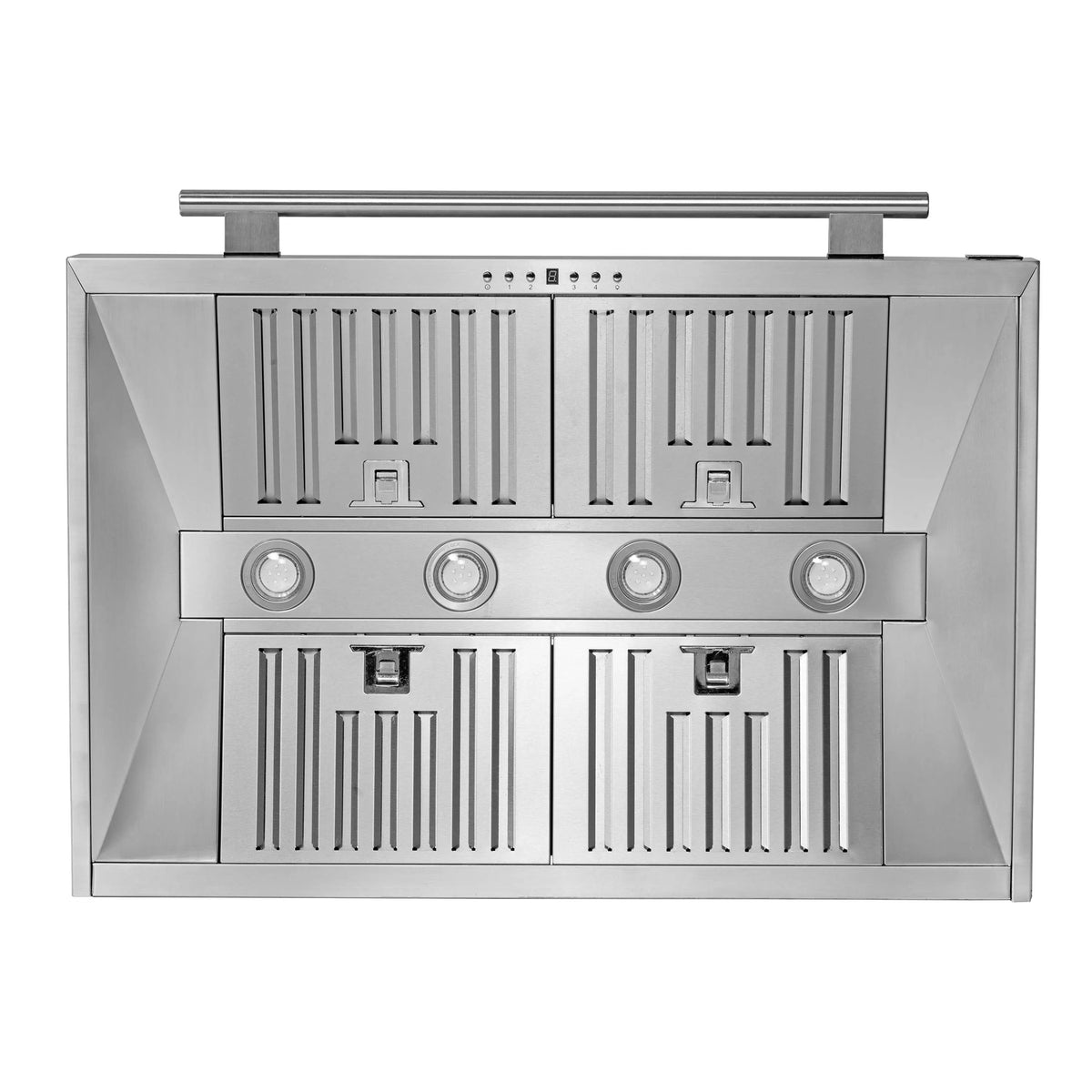 Forno 5-Piece Appliance Package - 36-inch Gas Range, Hood, Refrigerator, Dishwasher and 24-Inch Microwave Oven in Stainless Steel