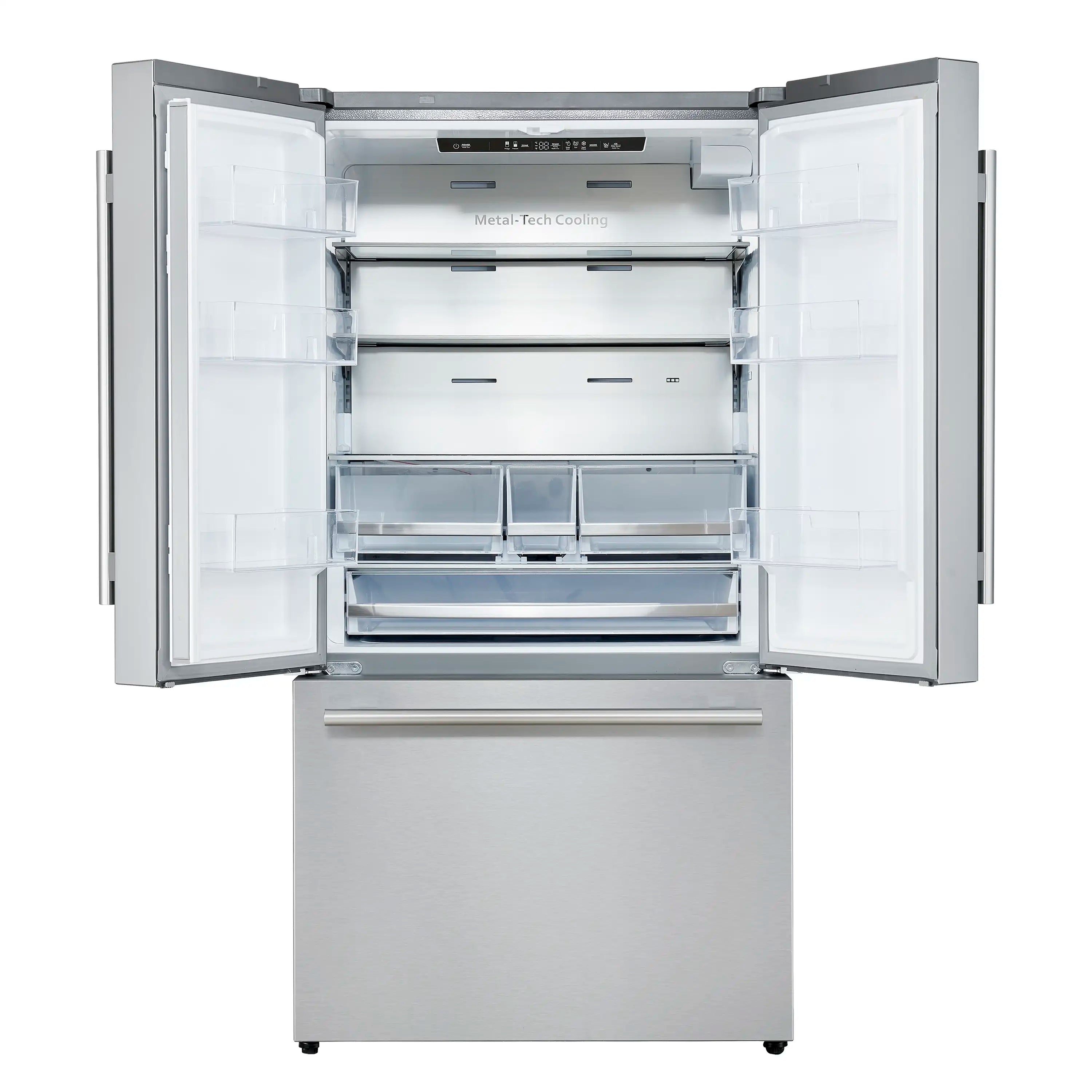 Forno Aosta 36-inch French Door Refrigerator with 22.4 Cu. Ft. External Water Dispenser & Freezer Automatic Ice Maker in Stainless Steel (FFFFD1866-36SB)