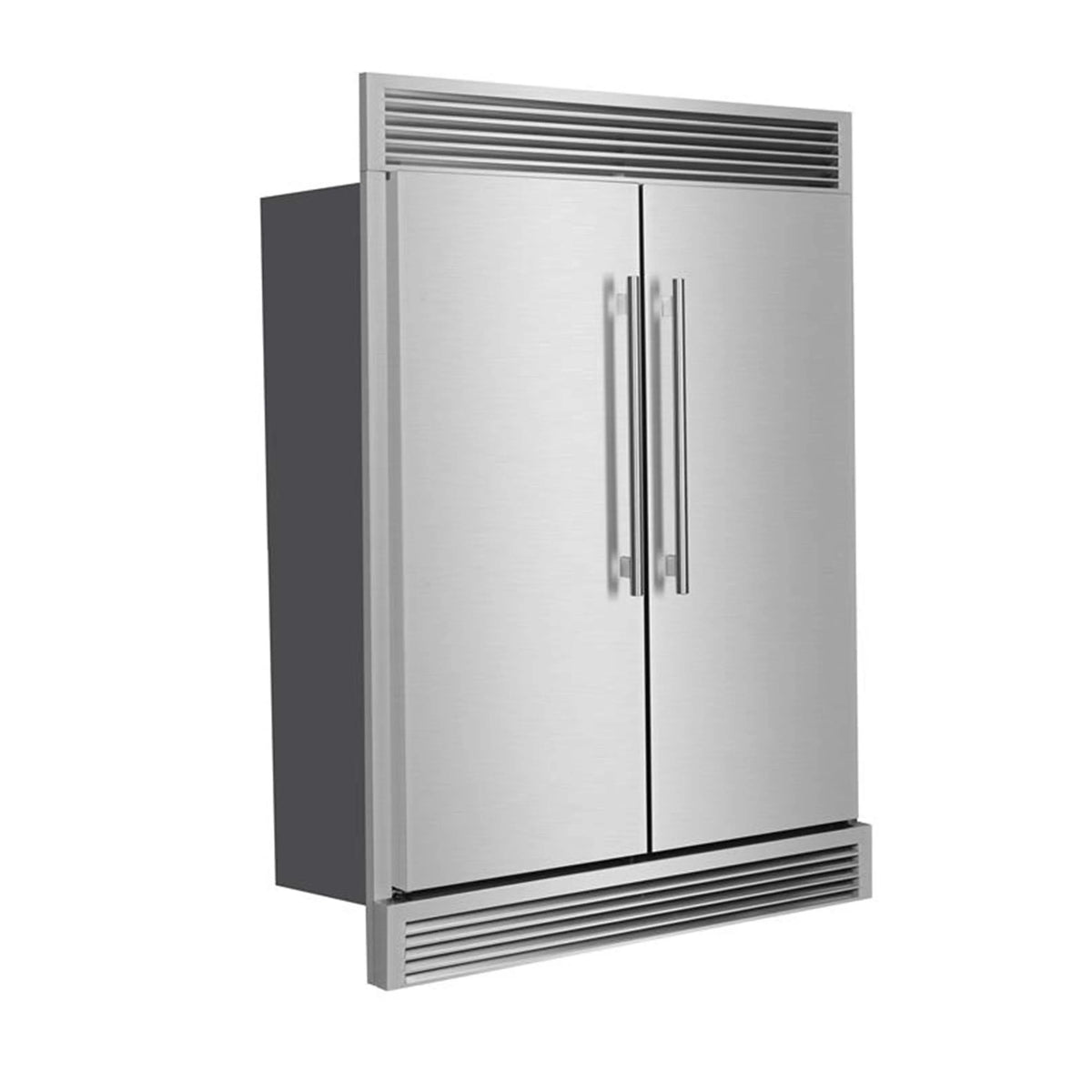 Forno Maderno 60-Inch 27.2 Cu. Ft. Built-In Convertible Refrigerator and Freezer in Stainless Steel with Modern Grille Trim (FFFFD1722-60SG)