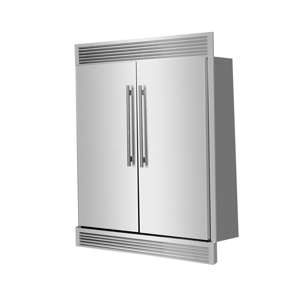 Forno Maderno 60-Inch 27.2 Cu. Ft. Built-In Convertible Refrigerator and Freezer in Stainless Steel with Modern Grille Trim (FFFFD1722-60SG)