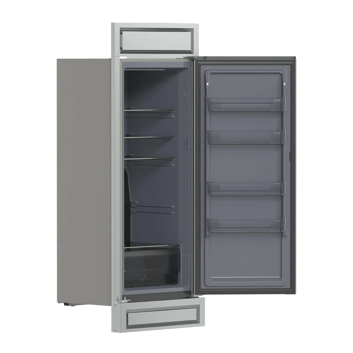 Forno Fortezza 32-Inch Right-Swing Convertible Refrigerator/Freezer with Trim Kit in Stainless Steel, Total No Frost (FFFFD1738-32RMG)