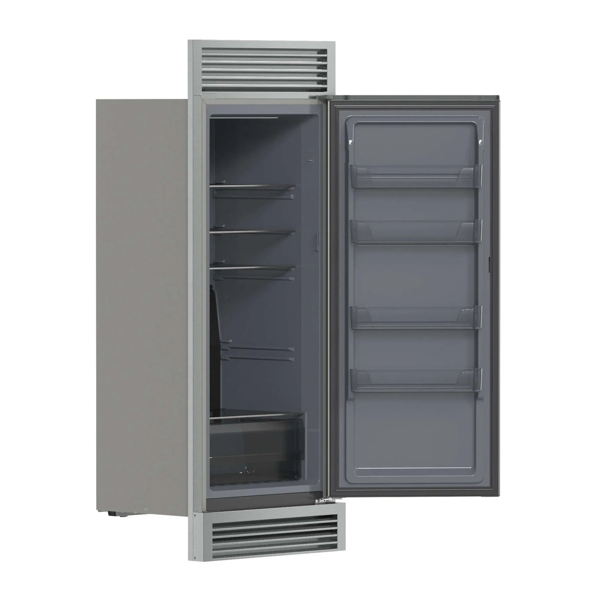 Forno Fortezza 32-Inch Right-Swing Convertible Refrigerator/Freezer with Trim Grille in Stainless Steel, Total No Frost (FFFFD1738-32RSG)
