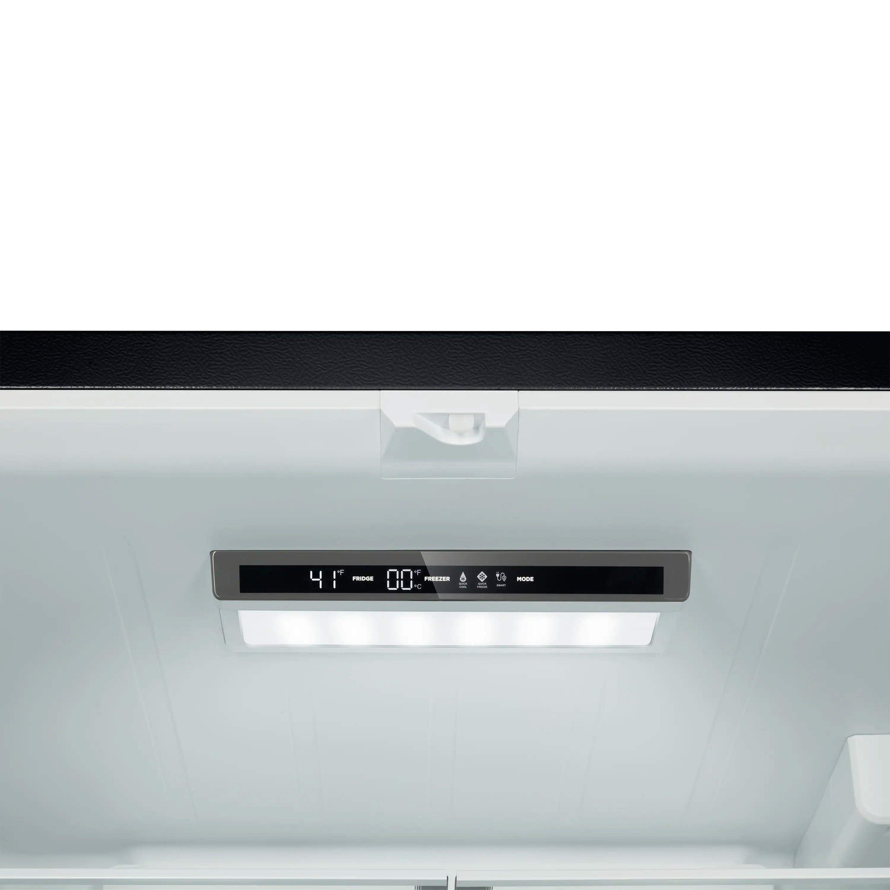 Forno Rivello 36-Inch French Door 27.4 Cu. Ft. Refrigerator with Internal Water Dispenser in Black with Stainless Steel Handles (FFFFD1783-36BLK)