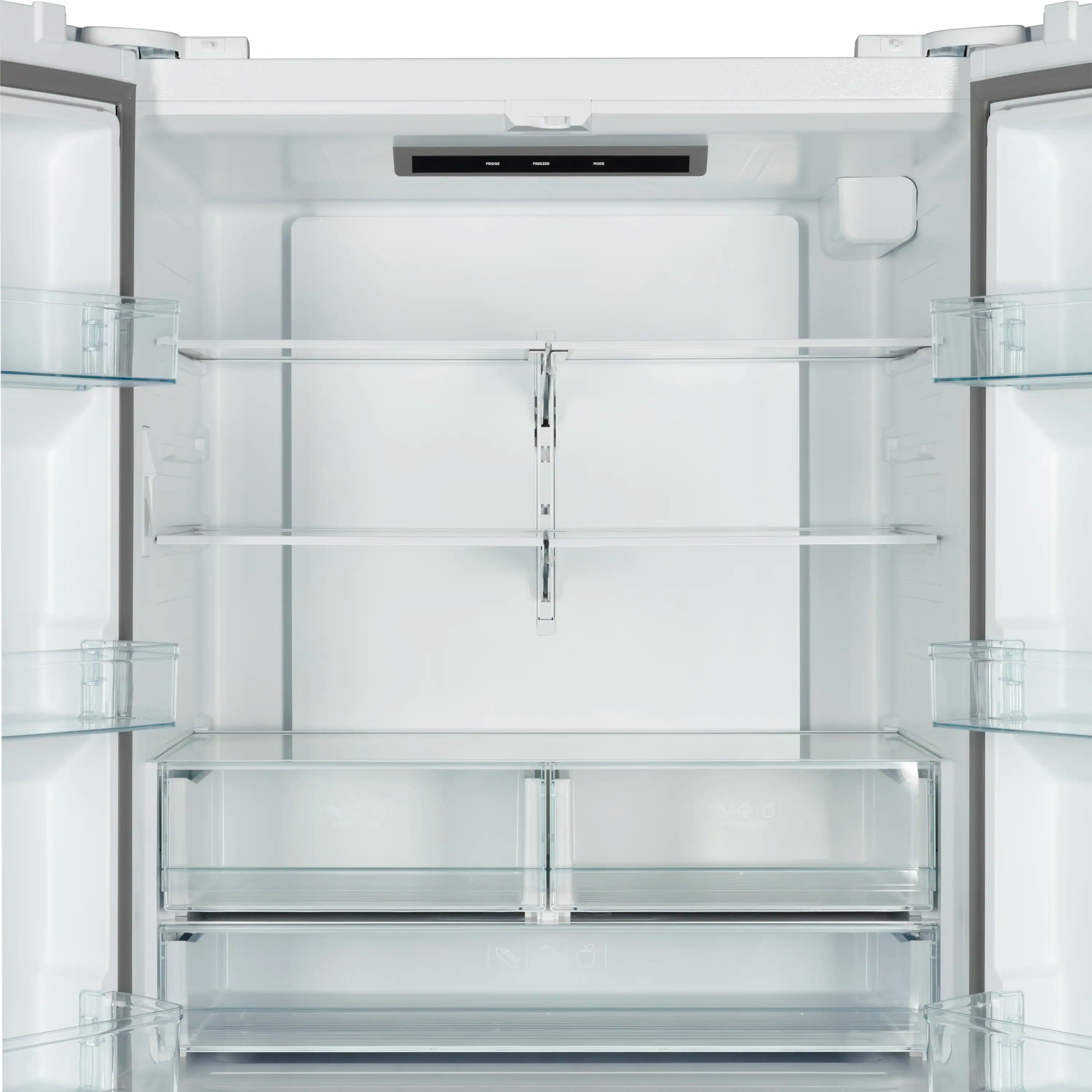 Forno Rivello 36-Inch French Door 27.4 Cu. Ft. Refrigerator with Internal Water Dispenser in White with Stainless Steel Handles (FFFFD1783-36WHT)
