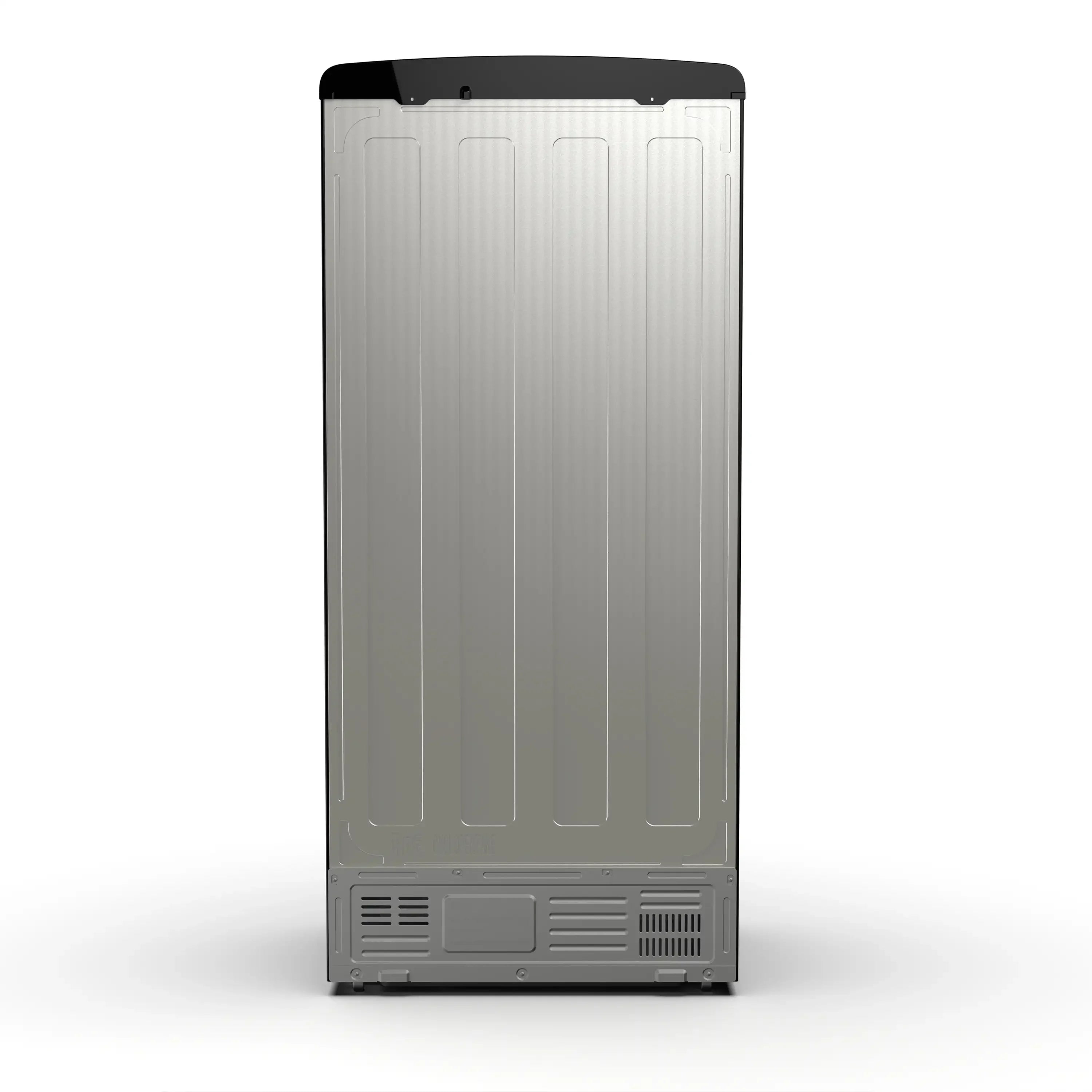 Forno Luigi 33-Inch 18 cu.ft. French Door Refrigerator in Black with Antique Brass Handles (FFFFD1791-33BLK)