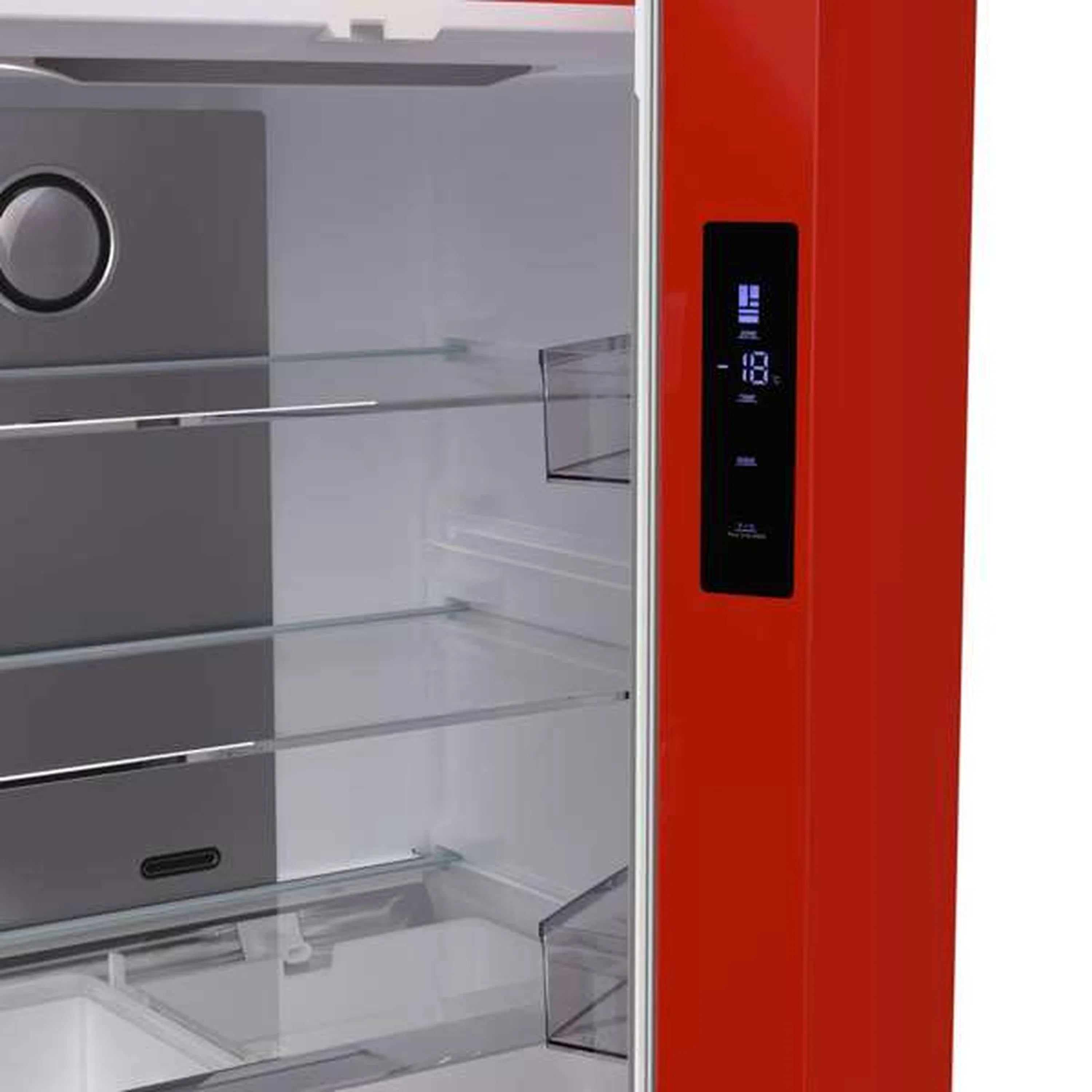 Forno Luigi 33-Inch 18 cu.ft. French Door Refrigerator in Red (FFFFD1791-33RED)