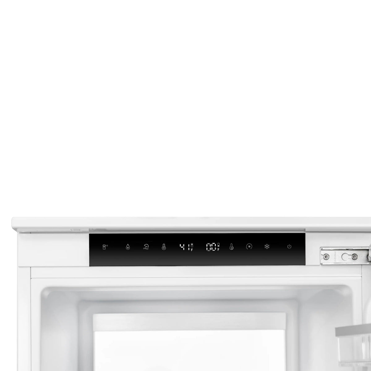 Forno Rivestito Built-In 22-Inch 8.3 Cu. Ft. Refrigerator with Bottom Freezer in Panel Ready with Ice Maker, Total No Frost, Fast Cool & Fast Freeze (FFRBI1704-21)