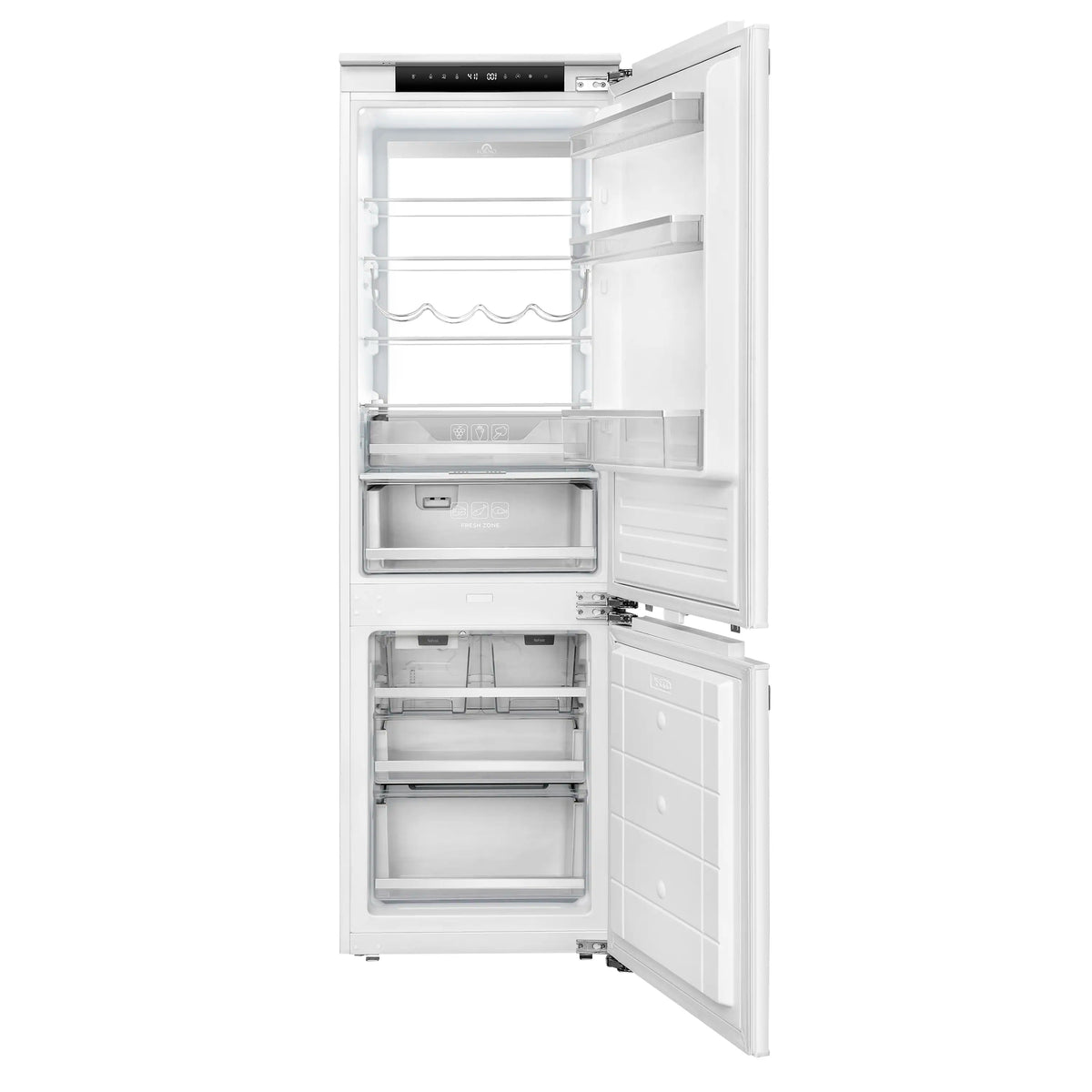 Forno Rivestito Built-In 22-Inch 8.3 Cu. Ft. Refrigerator with Bottom Freezer in Panel Ready with Ice Maker, Total No Frost, Fast Cool & Fast Freeze (FFRBI1704-21)