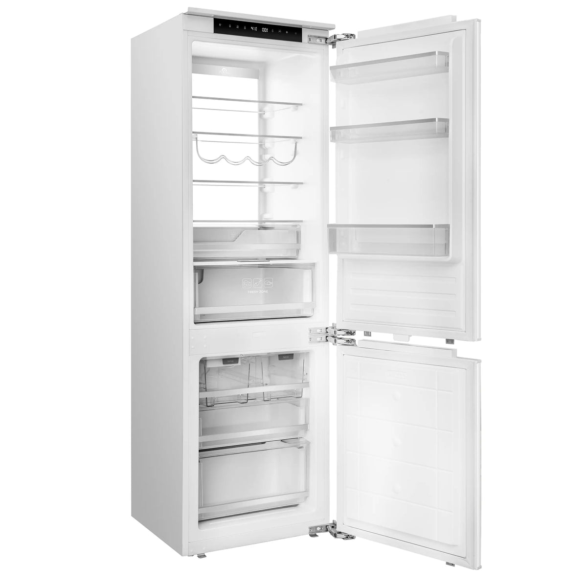 Forno Rivestito Built-In 22-Inch 8.3 Cu. Ft. Refrigerator with Bottom Freezer in Panel Ready with Ice Maker, Total No Frost, Fast Cool & Fast Freeze (FFRBI1704-21)
