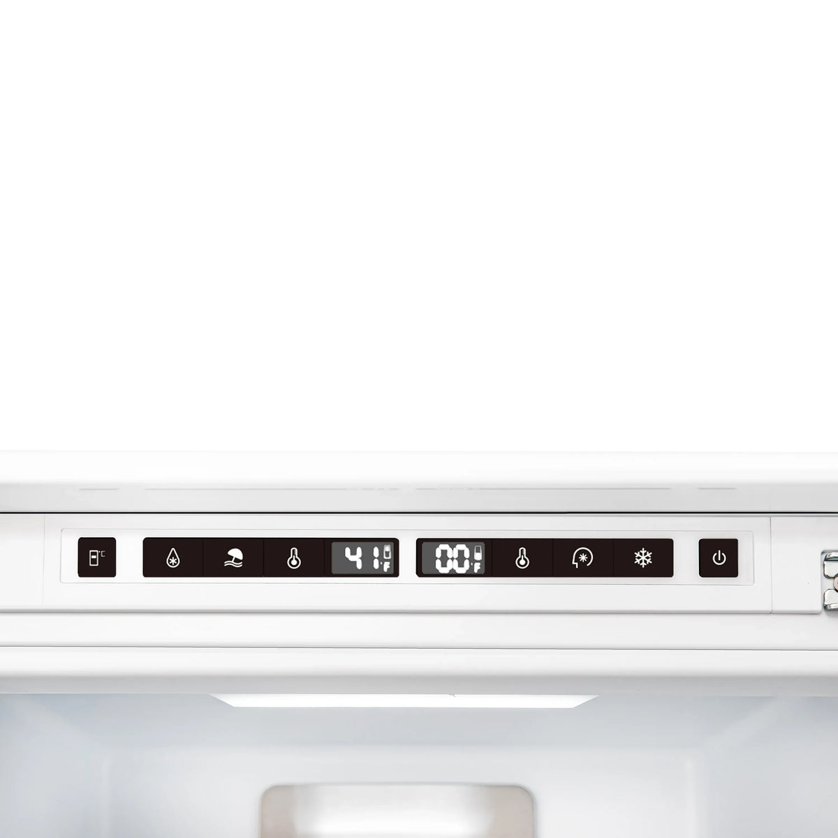 Forno Rivestito 42-Inch Built-In Panel Ready Refrigerator with Double Bottom Freezer, 16.9 Cu. Ft., Ice Maker, Total No Frost, Fast Cool & Fast Freeze (FFRBI1794-42)
