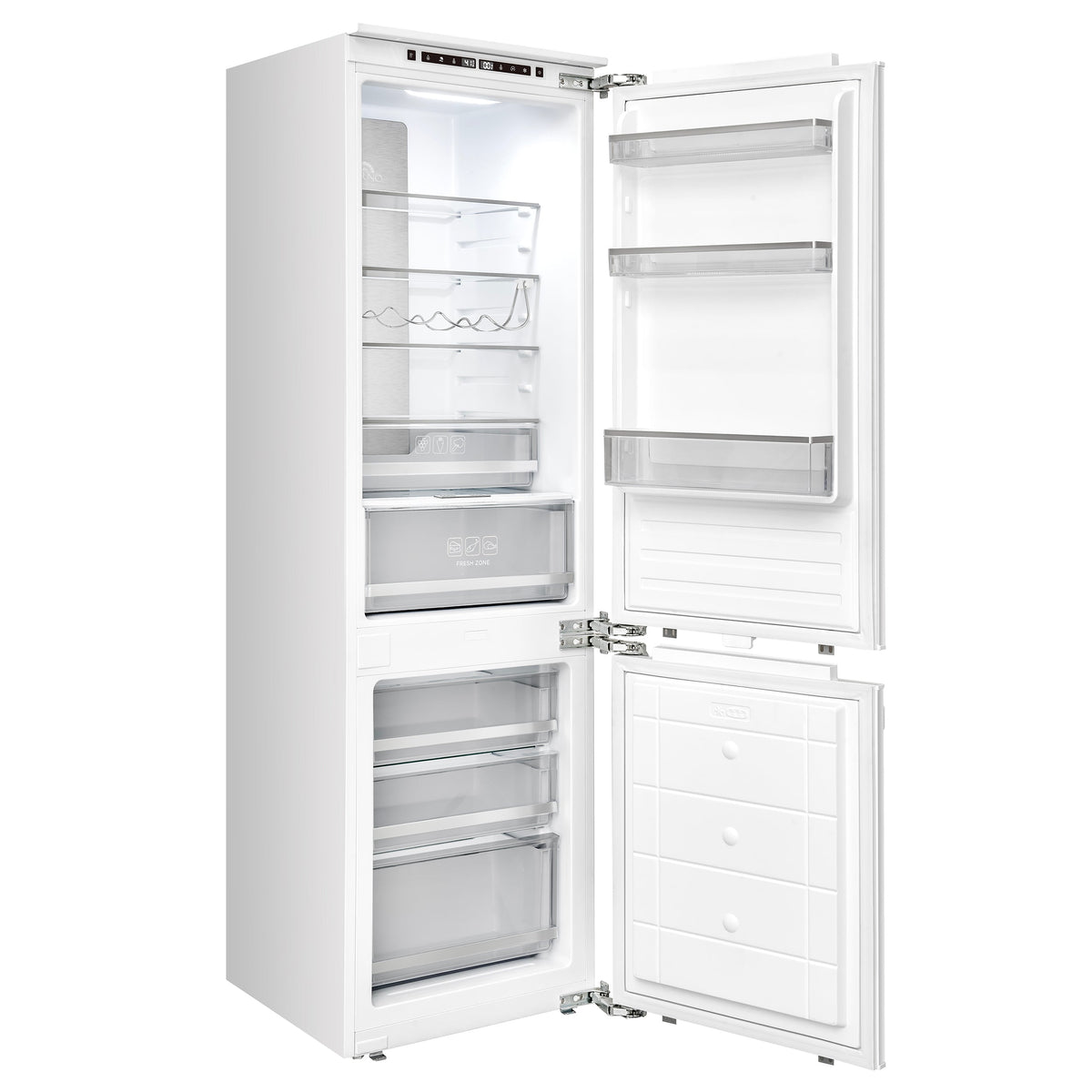 Forno Rivestito Built-In 22-Inch 8.6 Cu. Ft. Refrigerator with  Bottom Freezer in Panel Ready, Total No Frost, Fast Cool & Fast Freeze (FFRBI1798-21)